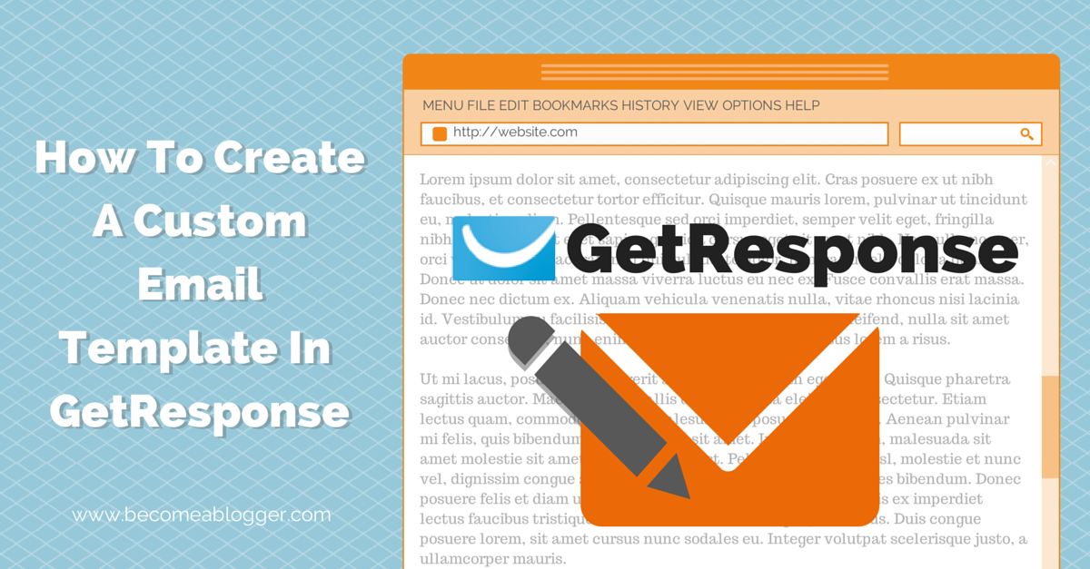 How To Create A Custom Email Template In GetResponse