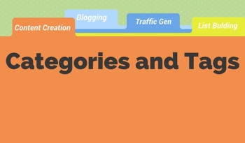 Organize your content into categories