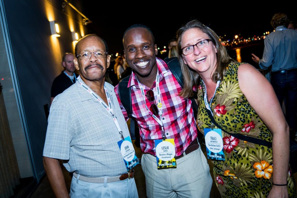 Myself with John and Traci at FinCon 2016.