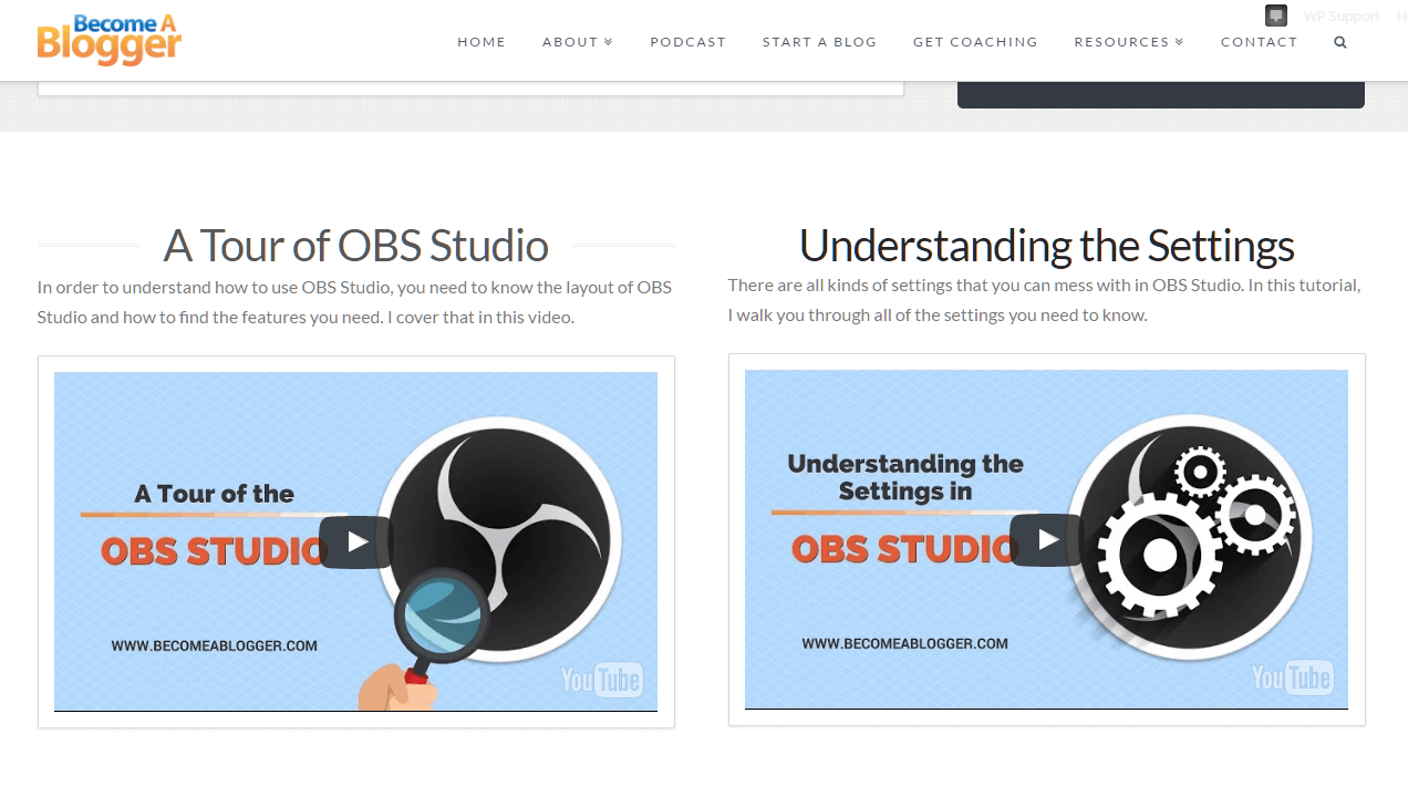 OBS Tutorials