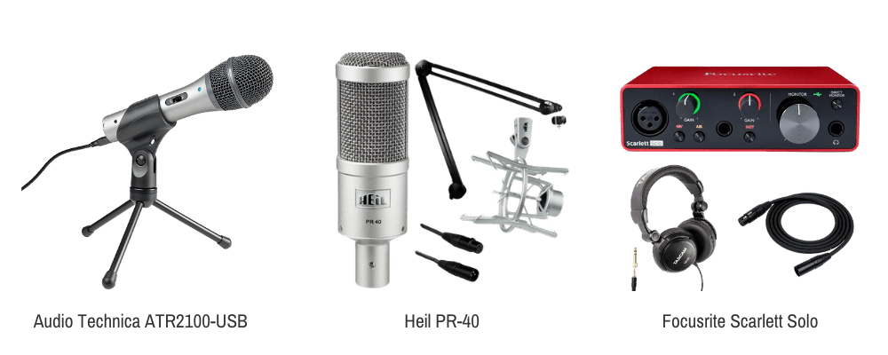 Podcast audio equipment