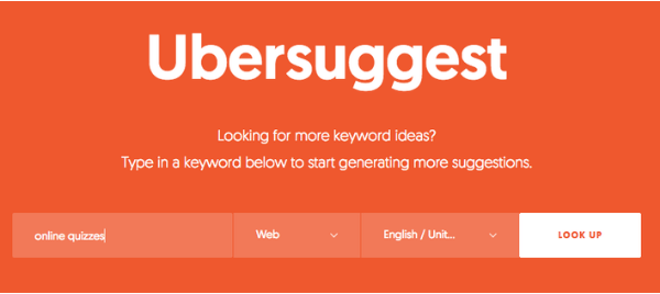 Ubersuggest